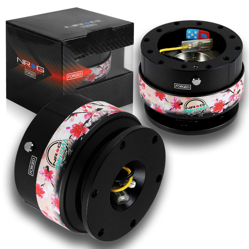 NRG Black Aluminum Ball Lock 6-Bolt Steering Wheel Gen 2.0 Quick