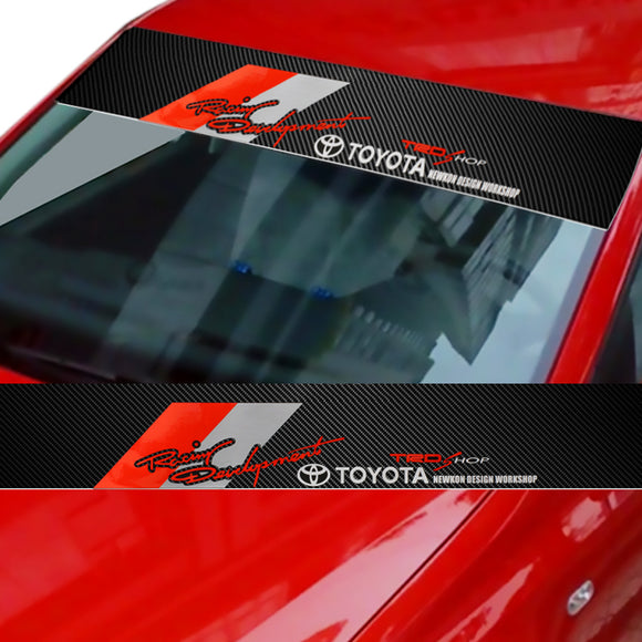 Toyota TRD Carbon Fiber Windshield Banner
