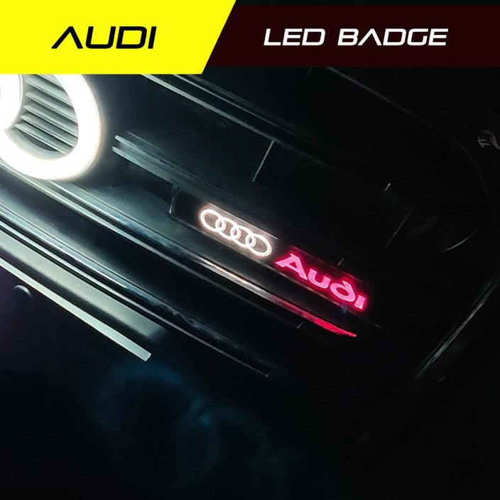 1x Audi LED Light Car Grille Badge Illuminated – MAKOTO_JDM