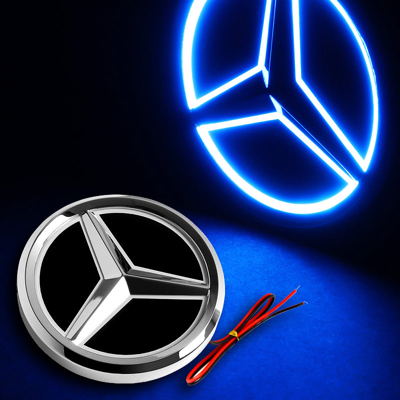 Mercedes-Benz 5D LED Blue Light Car Tail Logo Badge Emblem Light For C –  MAKOTO_JDM
