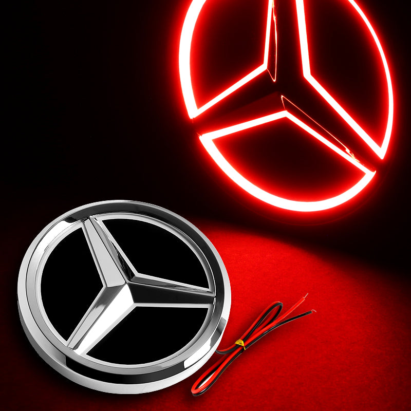Mercedes-Benz 5D LED RED Light Car Tail Logo Badge Emblem Light For C –  MAKOTO_JDM