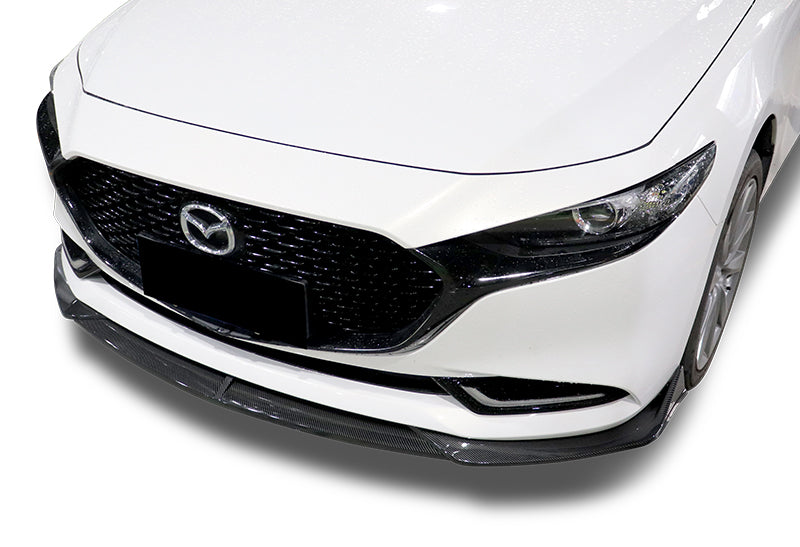 2019-2021 Mazda 3 Mazda3 Carbon Style 3-Piece Front Bumper Body