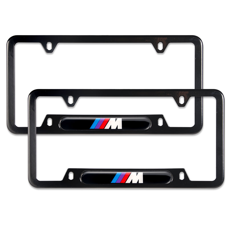 BMW M3 /// M Performance Logo Black Stainless Steel Metal License Plat –  MAKOTO_JDM