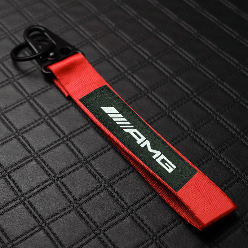 For Mercedes-AMG Racing Logo Keychain Metal Key Ring Hook Red Strap Ny –  MAKOTO_JDM