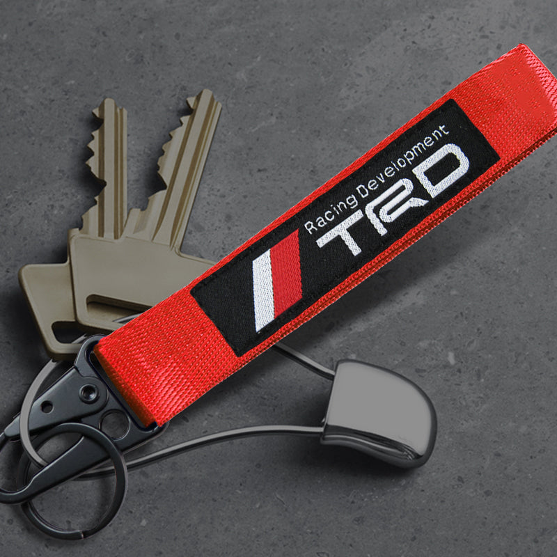 Toyota TRD Red and Black Keychain with Metal Key Ring – MAKOTO_JDM