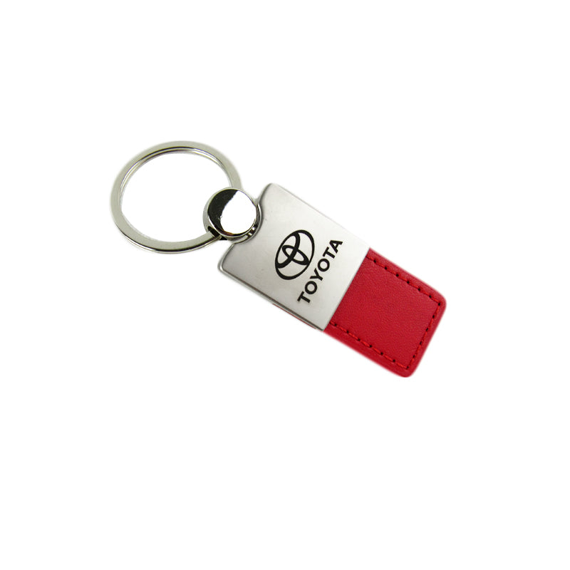 au-tomotive gold, inc. mazda logo red leather car key chain