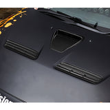 V-Style For 2008 - 2015 Mitsubishi Lancer Evolution 10 / Ralliart Real Carbon Fiber Air Intake Bonnet Hood Vents