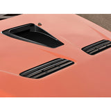 V-Style For 2008 - 2015 Mitsubishi Lancer Evolution 10 / Ralliart Real Carbon Fiber Air Intake Bonnet Hood Vents