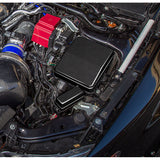 For 2008 - 2015 Mitsubishi Evolution X Engine Bay Fuse Box Cover - 2-Piece Real Carbon Fiber