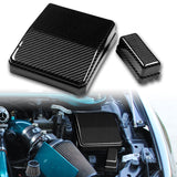For 2008 - 2015 Mitsubishi Evolution X Engine Bay Fuse Box Cover - 2-Piece Real Carbon Fiber