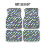 New 4Pcs JDM Style Racing Fabric Floor Mats interior carpets Universal
