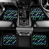 New 4Pcs JDM Style Racing Fabric Floor Mats interior carpets Universal