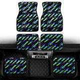 New 4Pcs JDM Style Racing Fabric Floor Mats interior carpets Universal