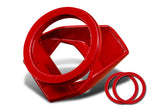 Lambo-Style Aluminum Engine Start/Stop Button Ring Cover Trim -Red