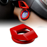 Lambo-Style Aluminum Engine Start/Stop Button Ring Cover Trim -Red