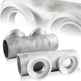 Dual 2.5” Inlet Turbo BOV Adapter T6061 Aluminum Pipe –Fits SQV/SSQV Blow Off Valves