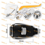 Crystal Touch Motion LED Car Shift Knob Shifter with Lock Button for Ford