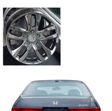 4PCS Wheel Center Caps 2003-2007 Honda Accord 3D Chrome Logo 69 MM / 2.72" with Rear Emblem Set