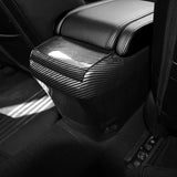 For 2016 – 2021 Honda Civic 10th Gem Center Armrest Anti- Kick Cover Trim -Carbon Fiber Look