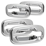 For 2002 - 2006 Cadillac Escalade / EXT Chrome Exterior Door Pull Handle Bowl Cover Caps 4PCS
