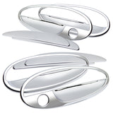 For 2001 - 2005 Buick LeSabre / Century Mirror Chrome Exterior Door Pull Handle Lever Cover Cap Trim Kit 8PCS
