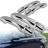 For 2018 - 2022 Honda Accord Sedan Mirror Chrome Exterior Door Pull Handle Lever Cover Cap Trim Kit W/2-Smart Keyhole