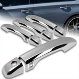 For 2018 - 2022 Honda Accord Sedan Mirror Chrome Exterior Door Pull Handle Lever Cover Cap Trim Kit W/2-Smart Keyhole
