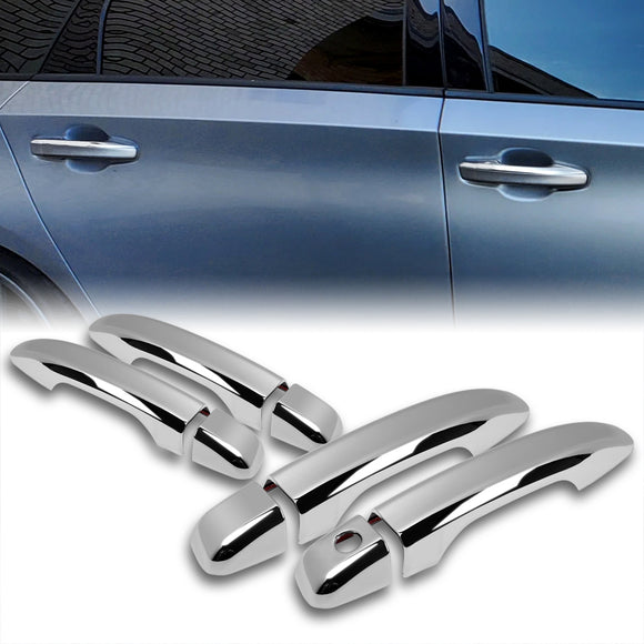 For 2018 - 2022 Honda Accord Sedan Mirror Chrome Exterior Door Pull Handle Lever Cover Cap Trim Kit No Smart Keyhole