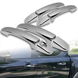 For 2012 - 2023 Ford Ranger Mirror Chrome Exterior Door Pull Handle Lever Cover Cap Trim Kit No Smart Keyhole