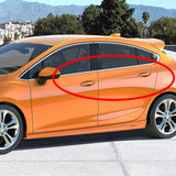 For 2016 - 2019 Chevrolet Cruze Mirror Chrome Exterior Door Pull Handle Lever Cover Cap Trim Kit W/4-Smart Keyhole