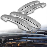 For 2018 - 2024 Ford Expedition Mirror Chrome Exterior Door Pull Handle Lever Cover Cap Trim Kit No Smart Keyhole