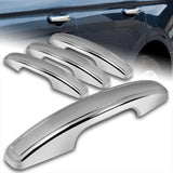 For 2018 - 2024 Ford Expedition Mirror Chrome Exterior Door Pull Handle Lever Cover Cap Trim Kit No Smart Keyhole