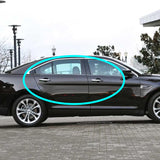 For 2010 - 2019 Ford Taurus Mirror Chrome Exterior Door Pull Handle Lever Cover Cap Trim Kit W/ 2-Smart Keyhole