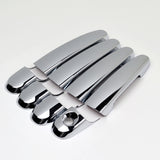 For 2010 - 2019 Ford Taurus Mirror Chrome Exterior Door Pull Handle Lever Cover Cap Trim Kit W/O Smart Keyhole