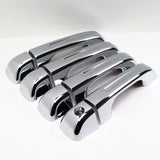 For 2019 - 2025 Dodge Ram 1500 Mirror Chrome Exterior Door Pull Handle Lever Cover Cap Trim Kit No Smart Keyhole