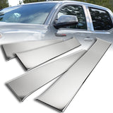 For 2016 - 2019 Toyota Tacoma Mirror Chrome Exterior Stainless Car Window Door Pillar Trim 4-PCS