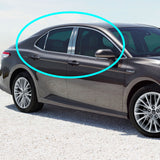 For 2018 - 2024 Toyota Camry Mirror Chrome Exterior Stainless Car Window Door Pillar Trim 6-PCS