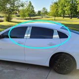 For 2016 - 2025 Chevrolet Chevy Malibu Mirror Chrome Exterior Stainless Car Window Door Pillar Trim 6-PCS