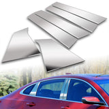 For 2016 - 2025 Chevrolet Chevy Malibu Mirror Chrome Exterior Stainless Car Window Door Pillar Trim 6-PCS