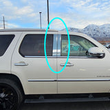 For 2007 - 2014 Cadillac Escalade Mirror Chrome Exterior Stainless Car Window Door Pillar Trim 4-PCS