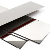 For 2007 - 2014 Cadillac Escalade Mirror Chrome Exterior Stainless Car Window Door Pillar Trim 4-PCS