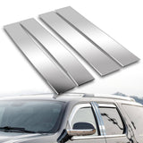 For 2007 - 2014 Cadillac Escalade Mirror Chrome Exterior Stainless Car Window Door Pillar Trim 4-PCS
