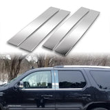For 2007 - 2014 Cadillac Escalade Mirror Chrome Exterior Stainless Car Window Door Pillar Trim 4-PCS