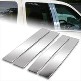 For 2007 - 2014 Cadillac Escalade Mirror Chrome Exterior Stainless Car Window Door Pillar Trim 4-PCS