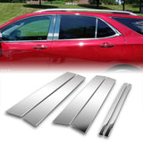 For 2018 - 2024 Chevrolet Chevy Equinox Mirror Chrome Exterior Stainless Car Window Door Pillar Trim 6-PCS