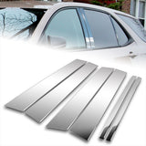 For 2018 - 2024 Chevrolet Chevy Equinox Mirror Chrome Exterior Stainless Car Window Door Pillar Trim 6-PCS