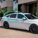 For 2018 - 2022 Honda Accord 4-DR/Sedan Mirror Chrome Exterior Stainless Car Window Door Pillar Trim 6-PCS