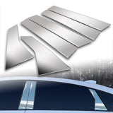 For 2018 - 2022 Honda Accord 4-DR/Sedan Mirror Chrome Exterior Stainless Car Window Door Pillar Trim 6-PCS