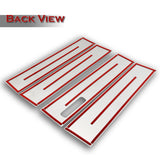 For 2021 - 2025 Ford F-150 F150 Super + Crew Mirror Chrome Exterior Stainless Car Window Door Pillar Trim 4-PCS W/ Keypad Cutout