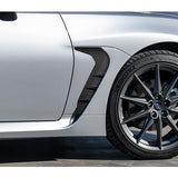 For 2022 – 2024 Subaru BRZ / Toyota GR86 ABS Side Sport Fender Vent Garnish Trim -Carbon Fiber Look